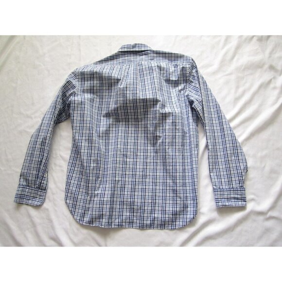 Men's J Crew 80's 2 Ply Cotton Button Up Long Sleeve Shirt Sz M 15-15.5 (MT230) - Picture 6 of 7